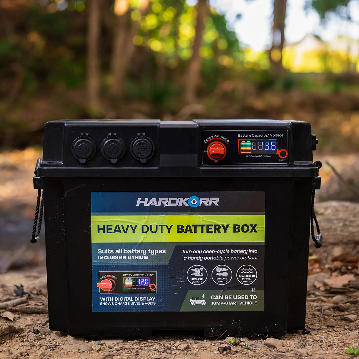 Hard Korr Heavy Duty Battery Box Black Deep Cycle The Merchants Australia