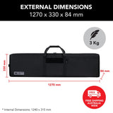 Double Rifle Gun Case Black Evolution Gear