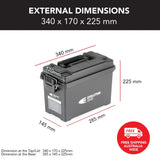 plastic ammo box