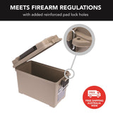 Lockable ammunition box aus