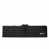 Black rifle case with 'Evolution Gear' branding on a white background
